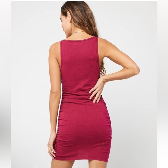 LSPACE Wildwood Mini Tank Dress Size S In Cabarnet - Picture 4 of 8